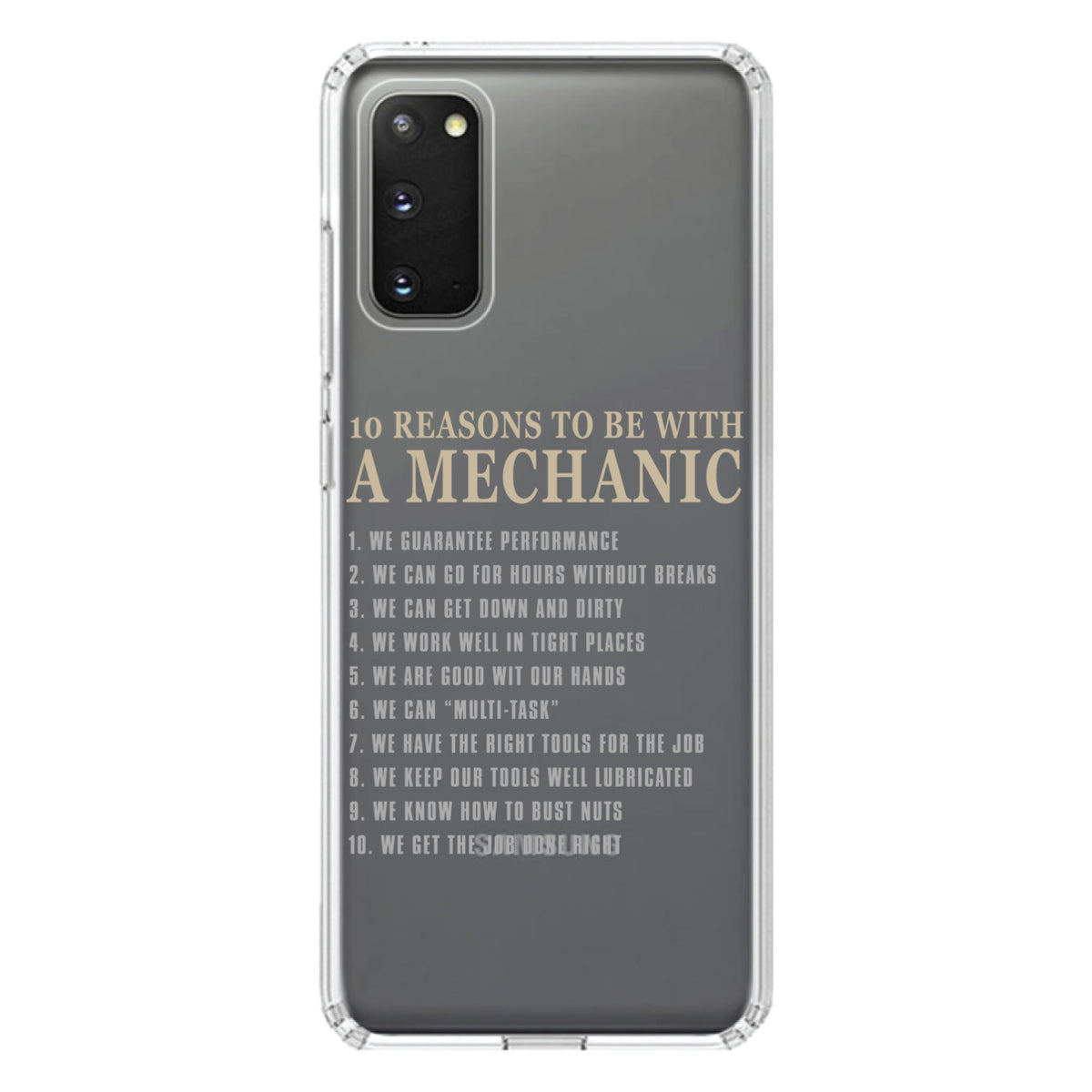 10 Reasons to Be With a Mechanic Clear Shockproof iPhone Case, view 15