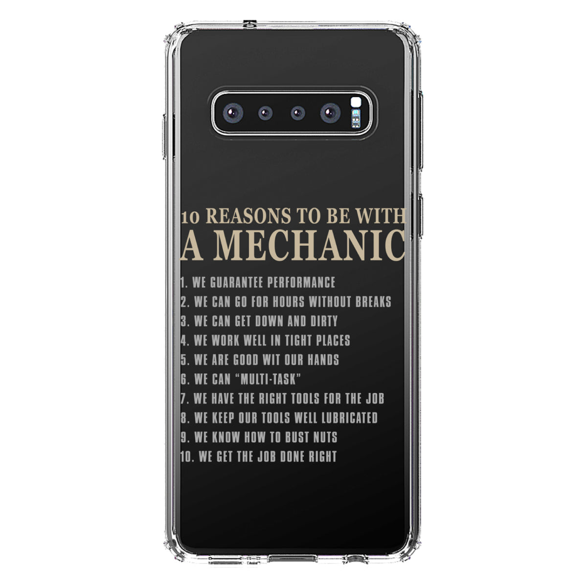 10 Reasons to Be With a Mechanic Clear Shockproof iPhone Case, view 17