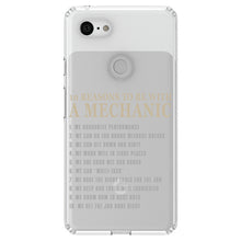 DistinctInk® Clear Shockproof Hybrid Case for Apple iPhone / Samsung Galaxy / Google Pixel - 10 Reasons to Be With a Mechanic