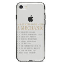 DistinctInk® Clear Shockproof Hybrid Case for Apple iPhone / Samsung Galaxy / Google Pixel - 10 Reasons to Be With a Mechanic