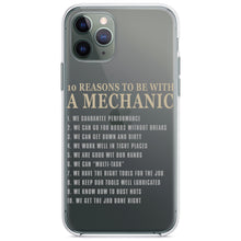 DistinctInk® Clear Shockproof Hybrid Case for Apple iPhone / Samsung Galaxy / Google Pixel - 10 Reasons to Be With a Mechanic