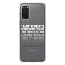 DistinctInk® Clear Shockproof Hybrid Case for Apple iPhone / Samsung Galaxy / Google Pixel - Mechanic Can't Be Inherited Purchased