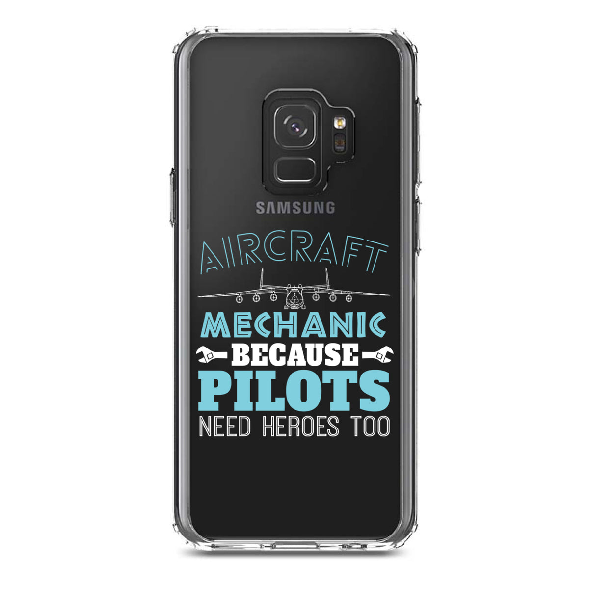 Aircraft Mechanic Pilots Need Heroes Too Clear Shockproof iPhone Case, view 19