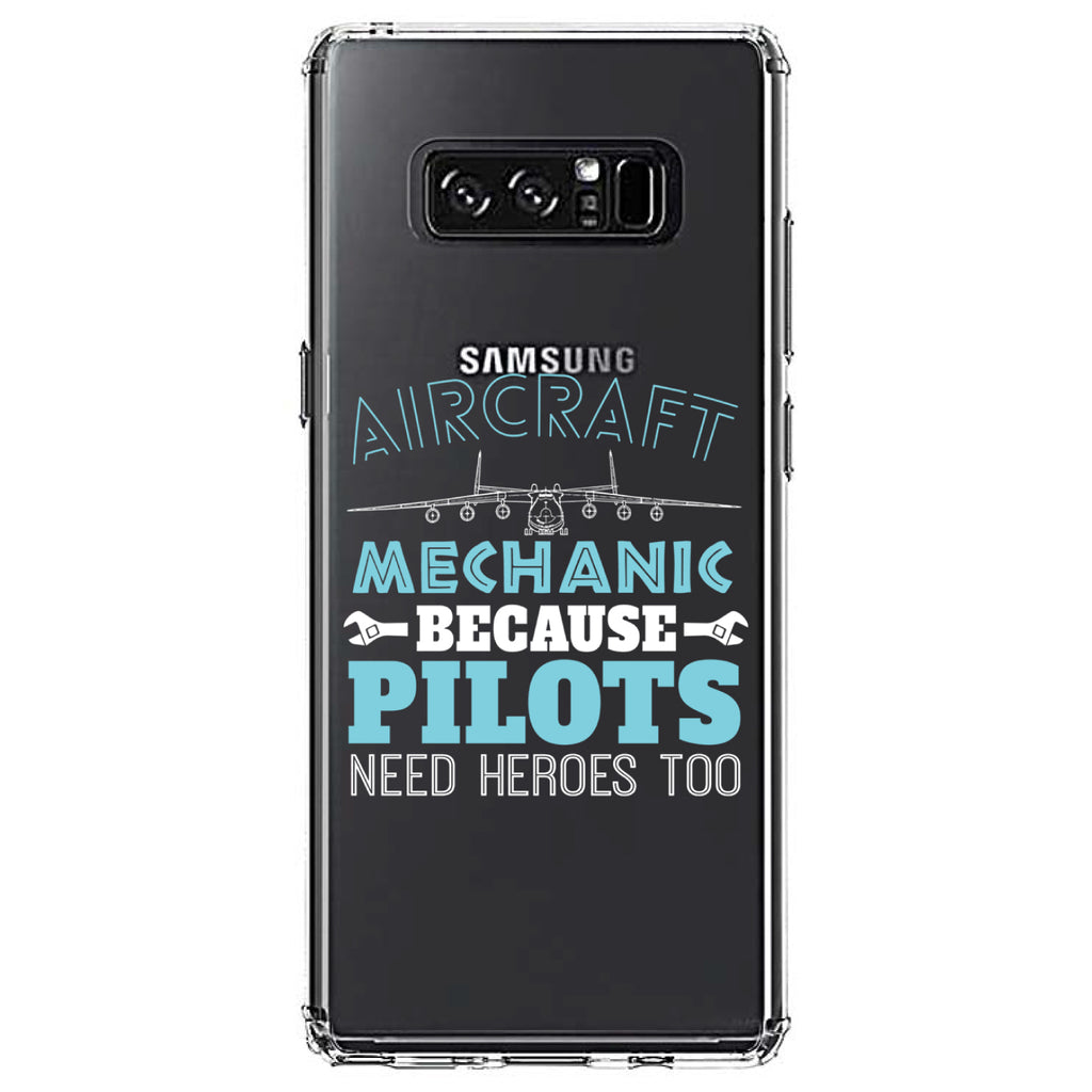 Aircraft Mechanic Pilots Need Heroes Too Clear Shockproof iPhone Case, view 12