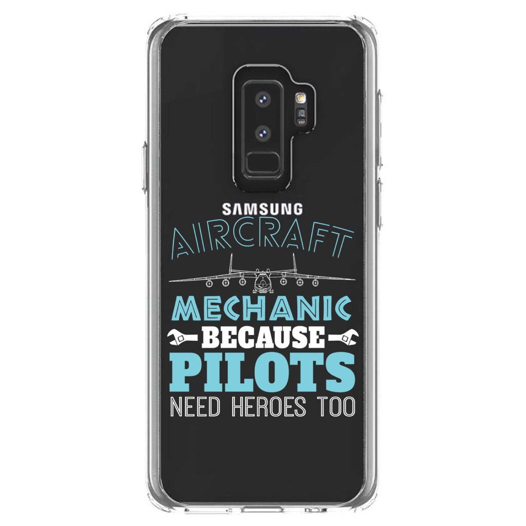 Aircraft Mechanic Pilots Need Heroes Too Clear Shockproof iPhone Case, view 20