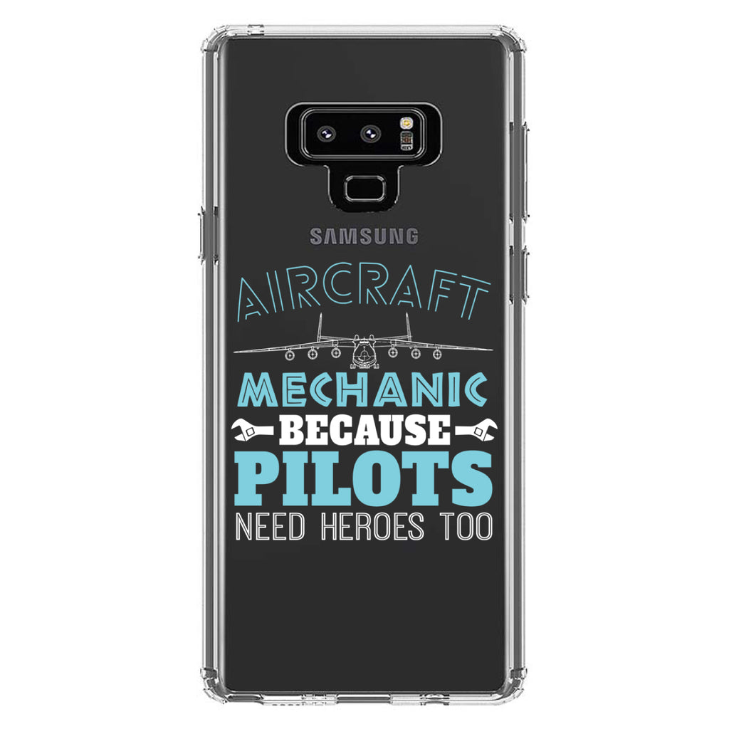 Aircraft Mechanic Pilots Need Heroes Too Clear Shockproof iPhone Case, view 11