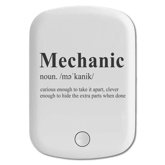 DistinctInk Magnetic Battery Pack, Wireless Portable Charger with USB-C Cable, Compatible with MagSafe iPhone 14 / 13 / 12 Series - Mechanic Definition Hide the Extra Parts