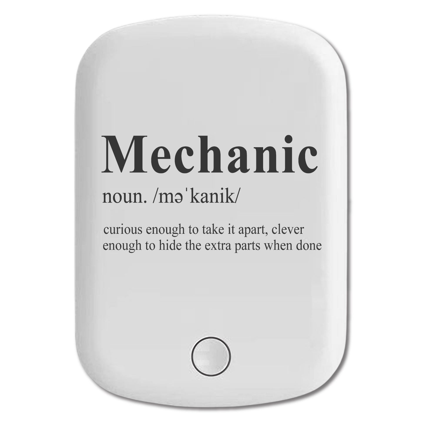 DistinctInk Magnetic Battery Pack, Wireless Portable Charger with USB-C Cable, Compatible with MagSafe iPhone 14 / 13 / 12 Series - Mechanic Definition Hide the Extra Parts