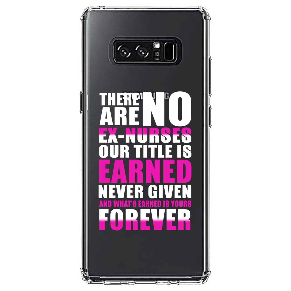 No Ex Nurses Title is Earned Forever Clear Shockproof iPhone Case, view 12