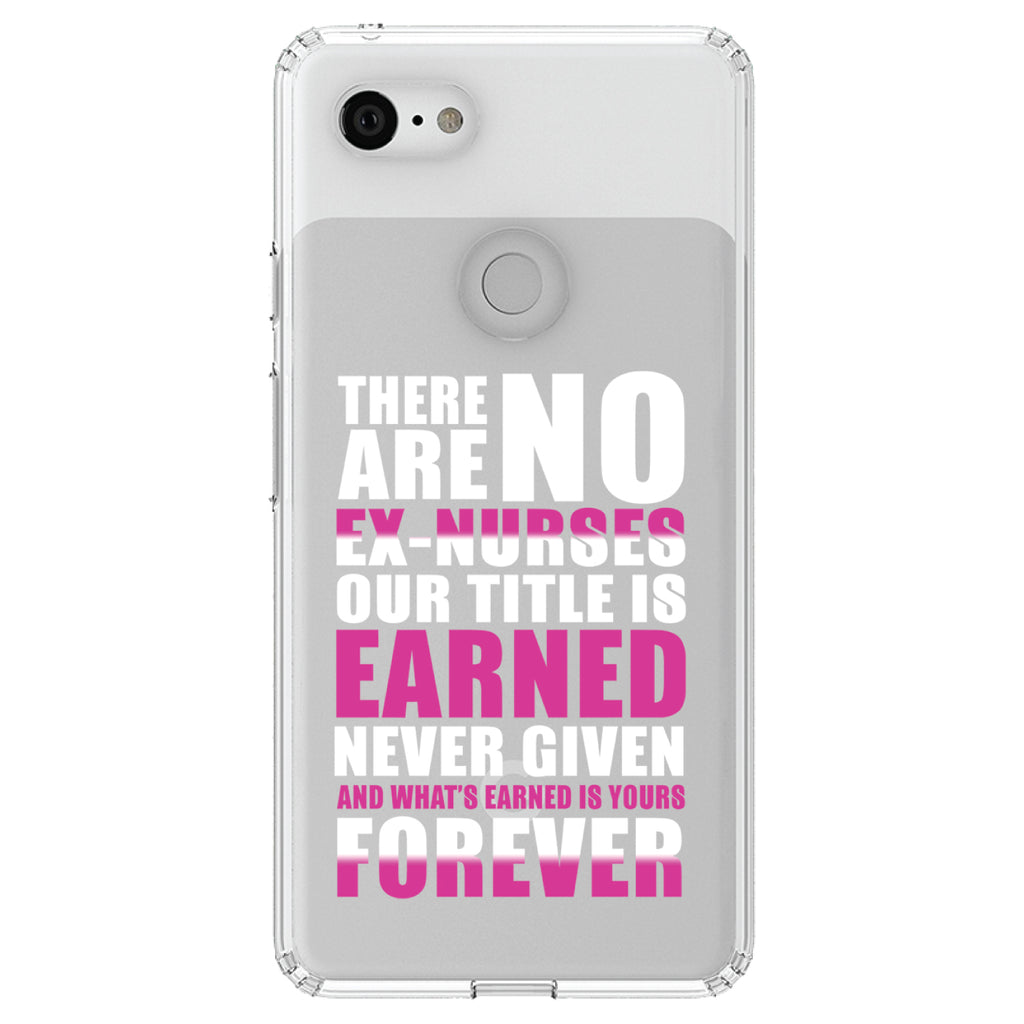 No Ex Nurses Title is Earned Forever Clear Shockproof iPhone Case, view 21