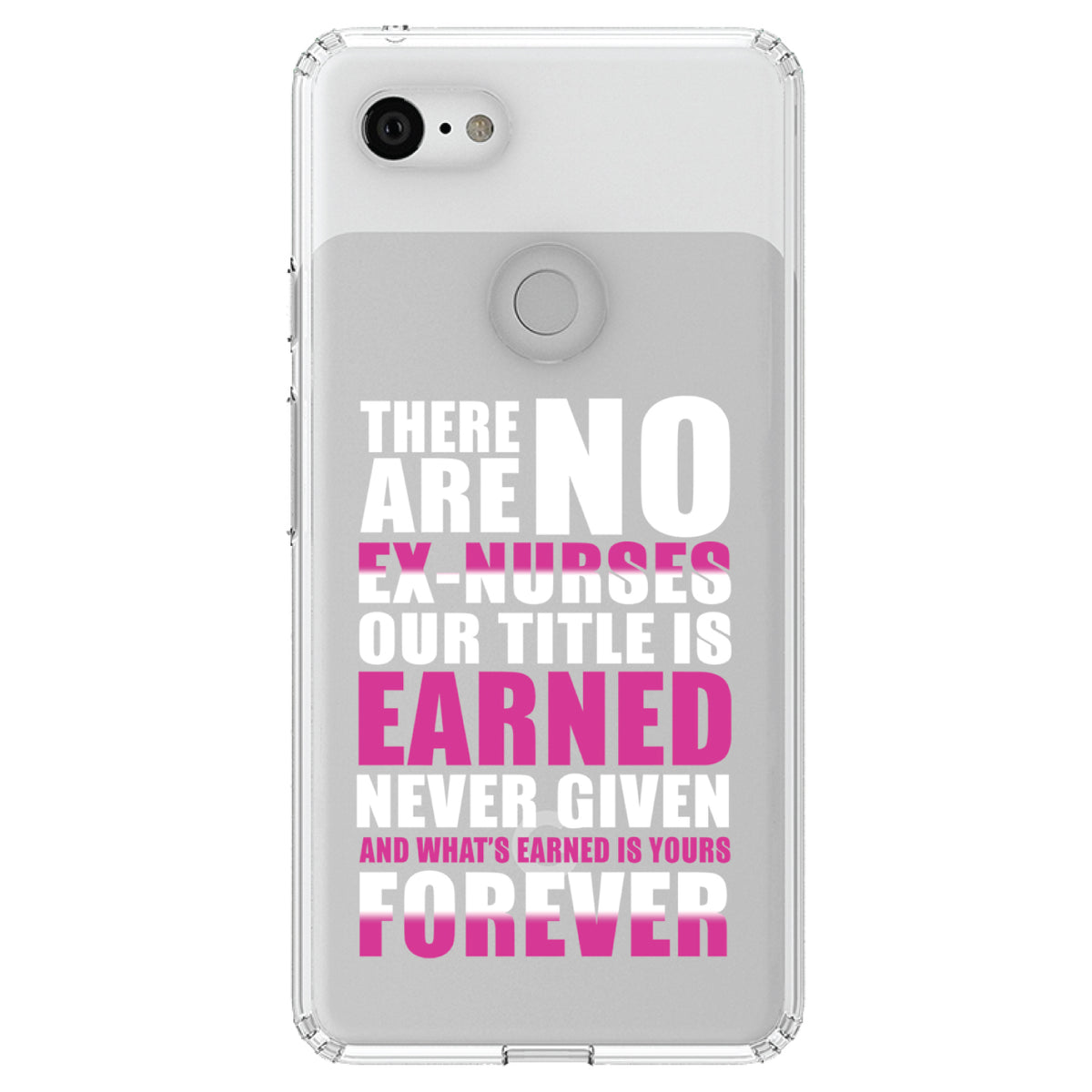 No Ex Nurses Title is Earned Forever Clear Shockproof iPhone Case, view 21