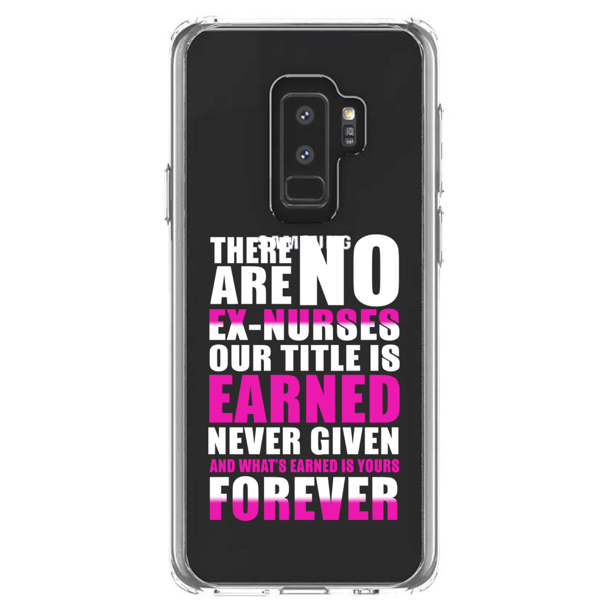 No Ex Nurses Title is Earned Forever Clear Shockproof iPhone Case, view 20