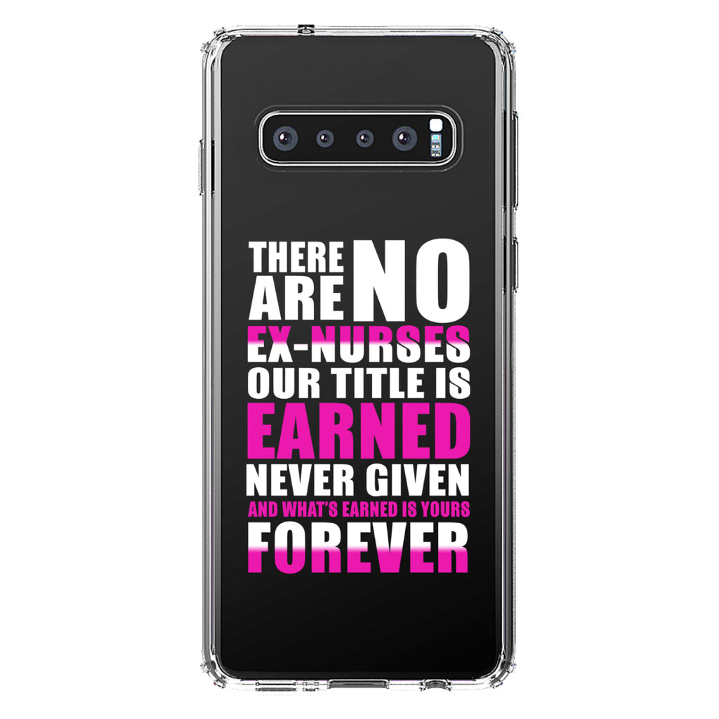 No Ex Nurses Title is Earned Forever Clear Shockproof iPhone Case, view 17