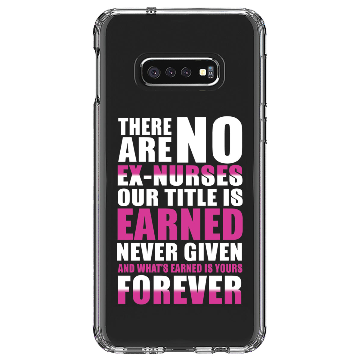 No Ex Nurses Title is Earned Forever Clear Shockproof iPhone Case, view 18