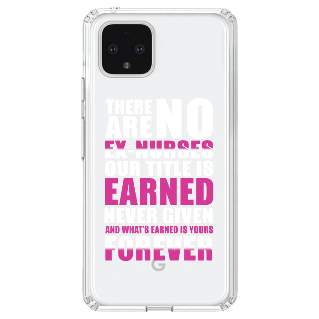 No Ex Nurses Title is Earned Forever Clear Shockproof iPhone Case, view 23