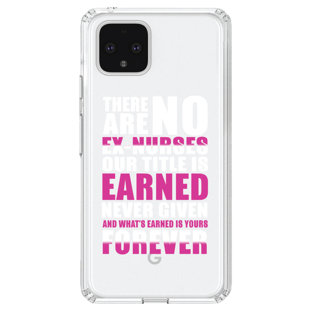 No Ex Nurses Title is Earned Forever Clear Shockproof iPhone Case, view 23