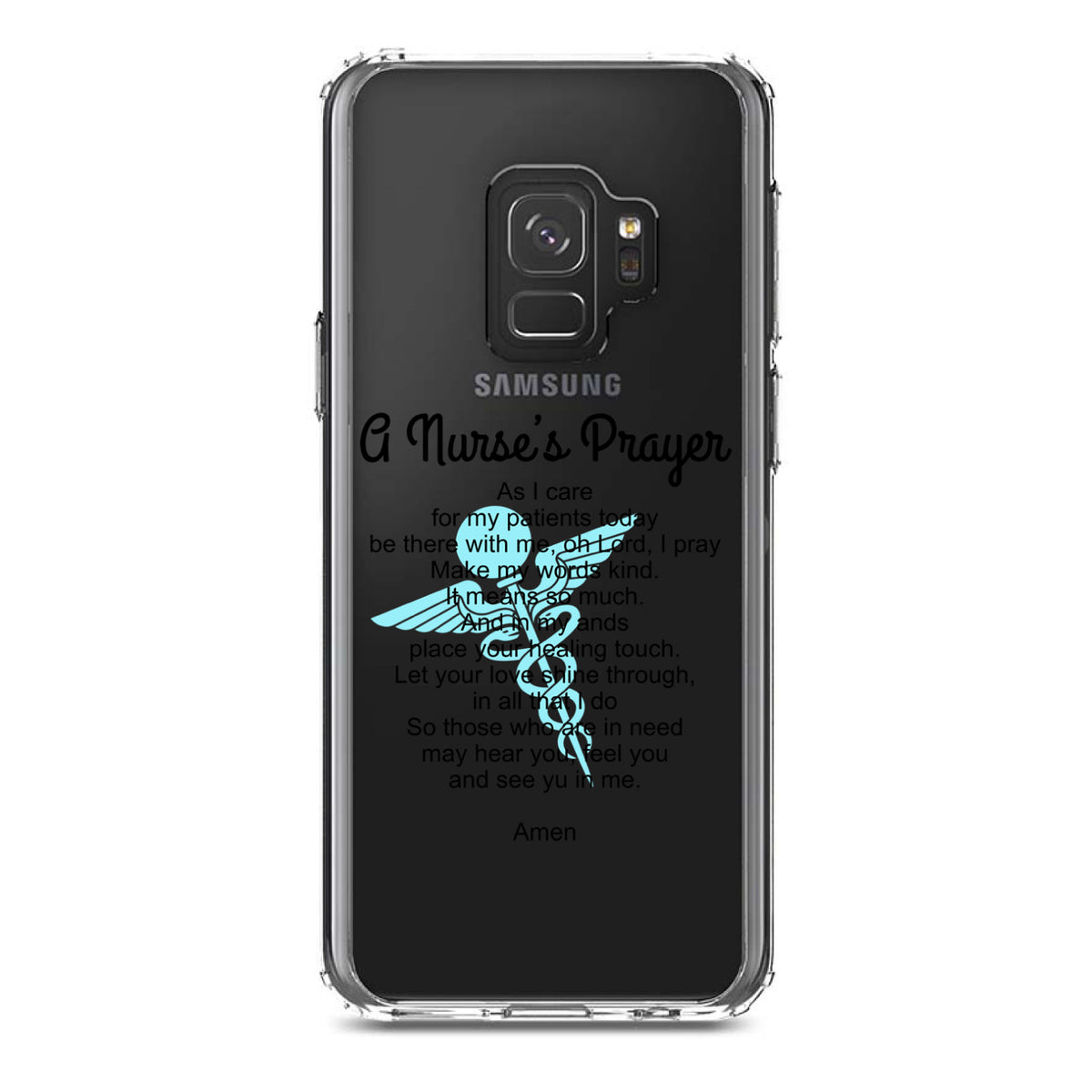 A Nurse's Prayer Clear Shockproof iPhone Case, view 19