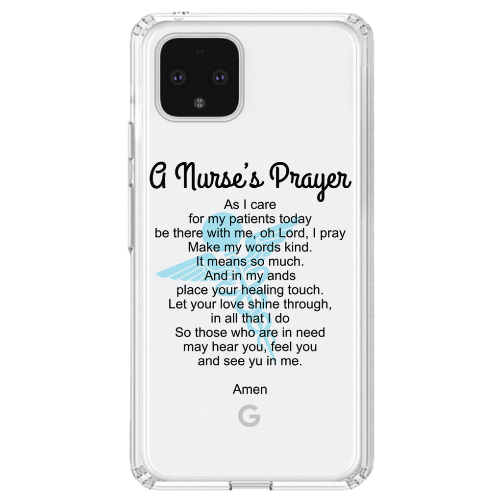 A Nurse's Prayer Clear Shockproof iPhone Case, view 23