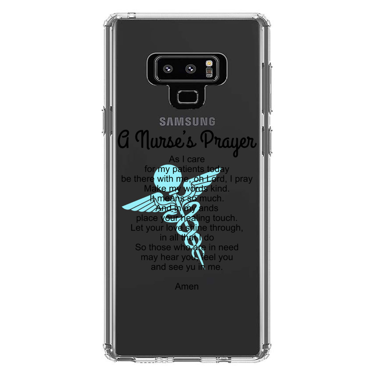 A Nurse's Prayer Clear Shockproof iPhone Case, view 11