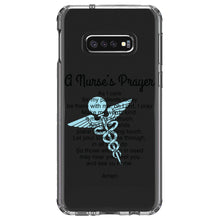 DistinctInk® Clear Shockproof Hybrid Case for Apple iPhone / Samsung Galaxy / Google Pixel - A Nurse's Prayer