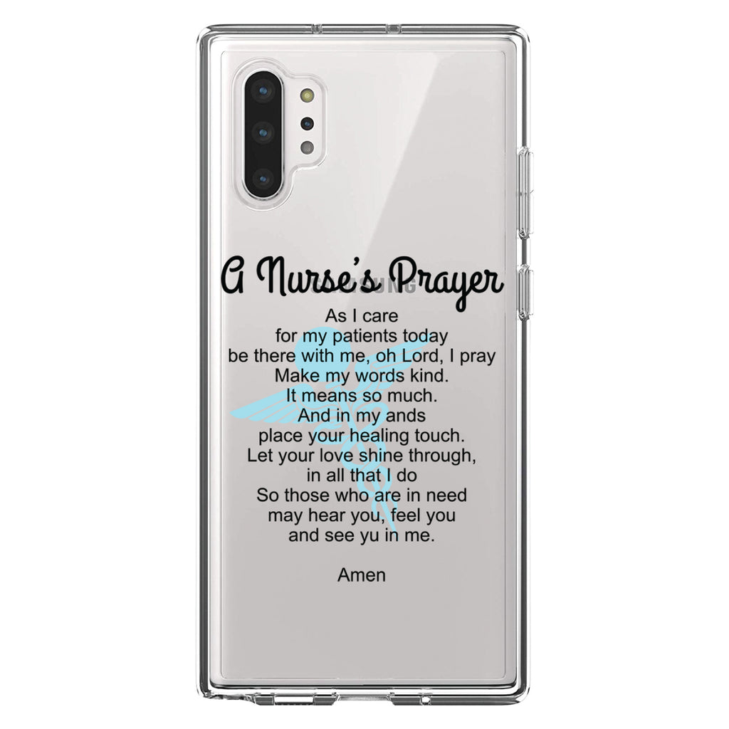 A Nurse's Prayer Clear Shockproof iPhone Case, view 10