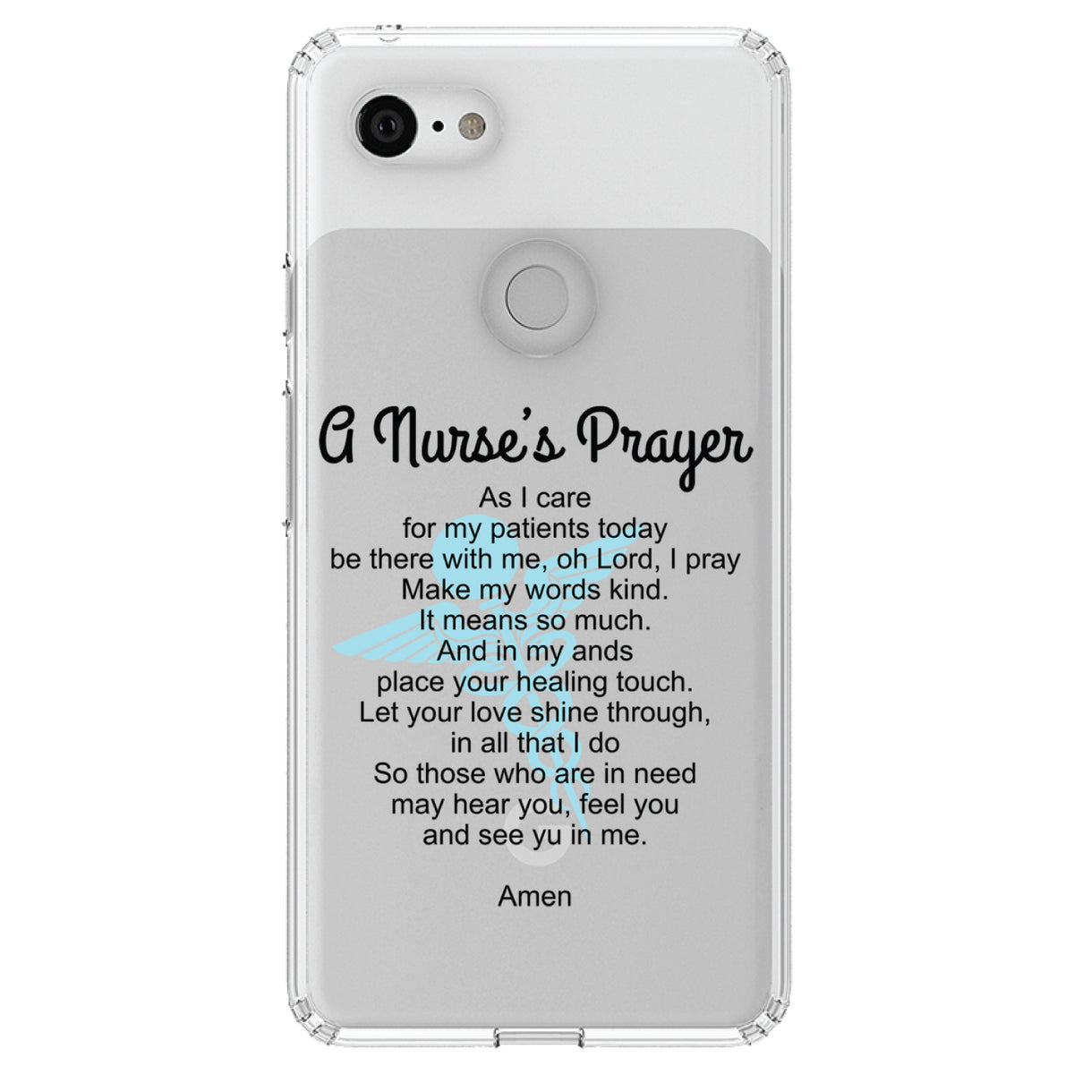 A Nurse's Prayer Clear Shockproof iPhone Case, view 22