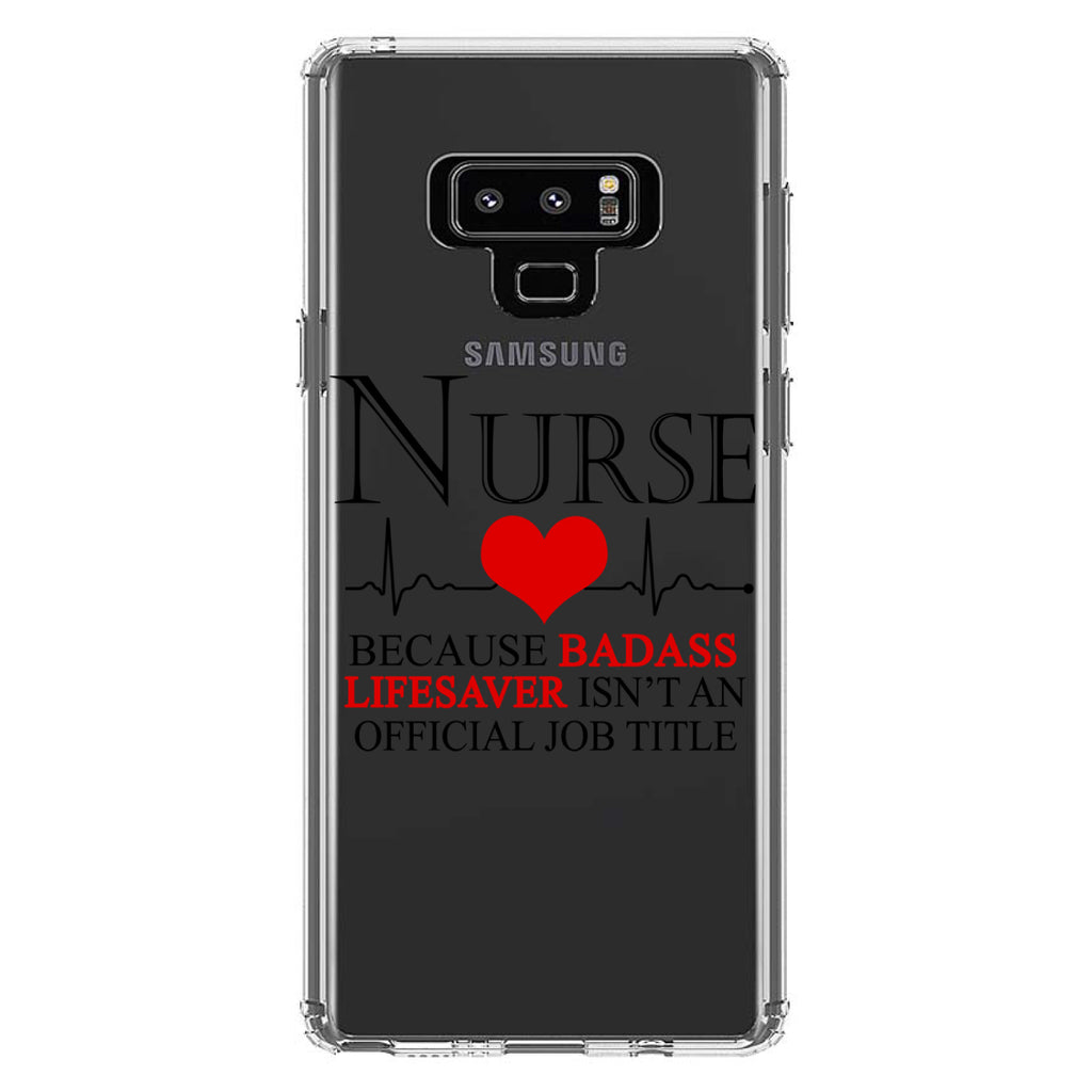 Nurse Because Badass Lifesaver Isn't Title Clear Shockproof iPhone Case, view 11