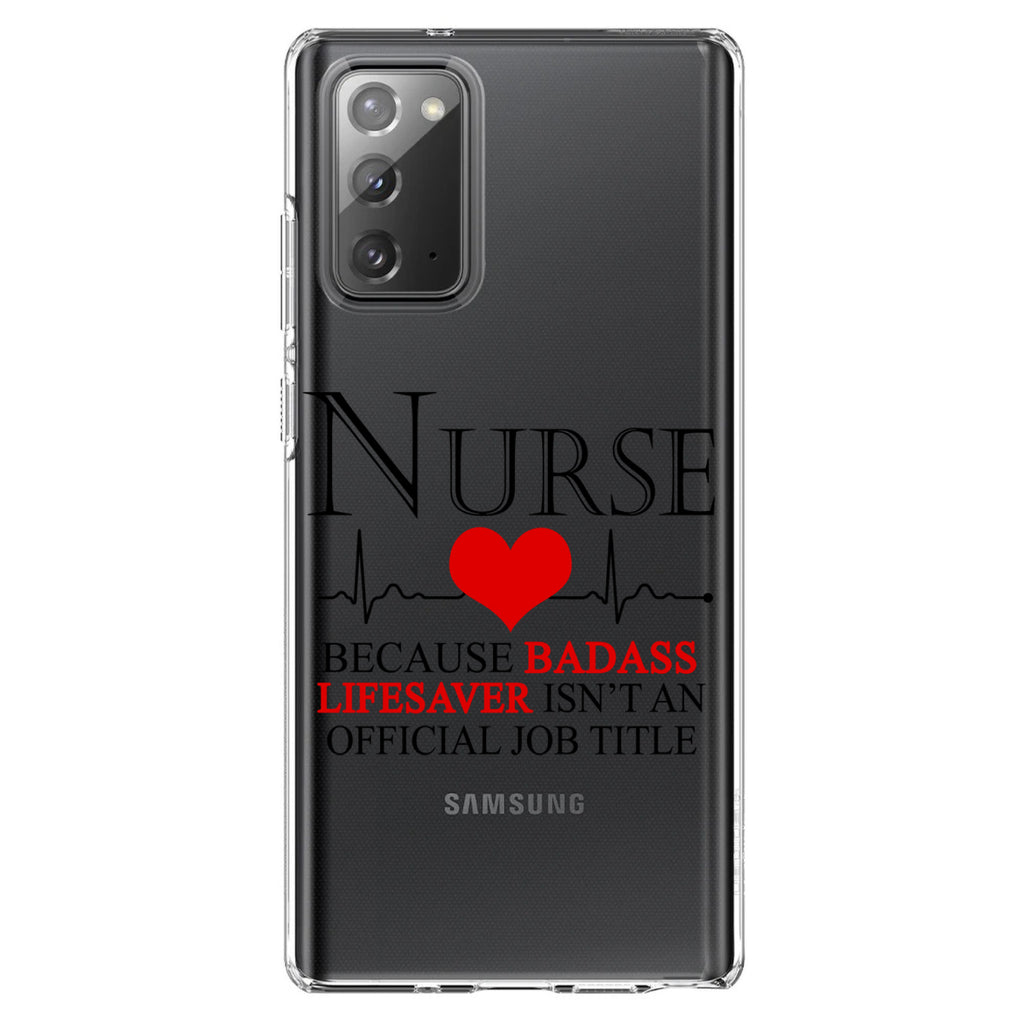 Nurse Because Badass Lifesaver Isn't Title Clear Shockproof iPhone Case, view 8