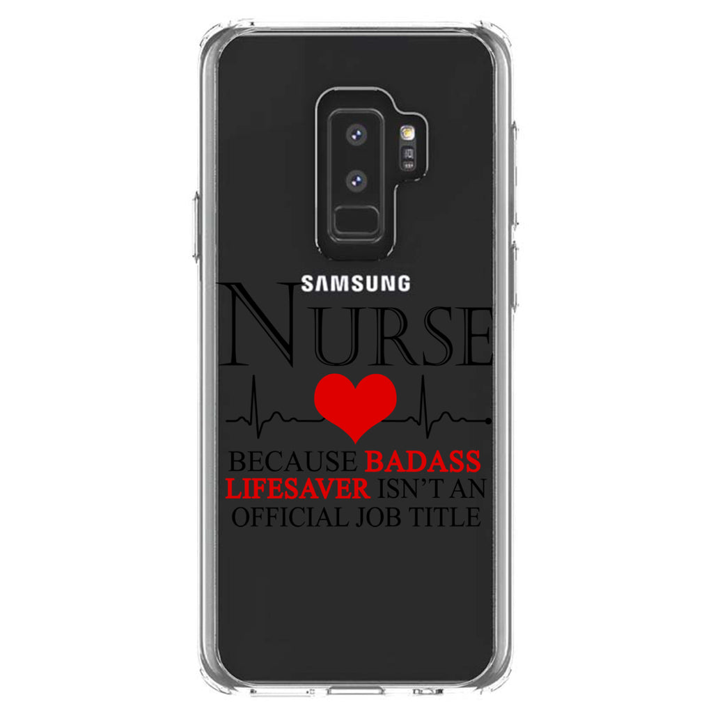 Nurse Because Badass Lifesaver Isn't Title Clear Shockproof iPhone Case, view 20