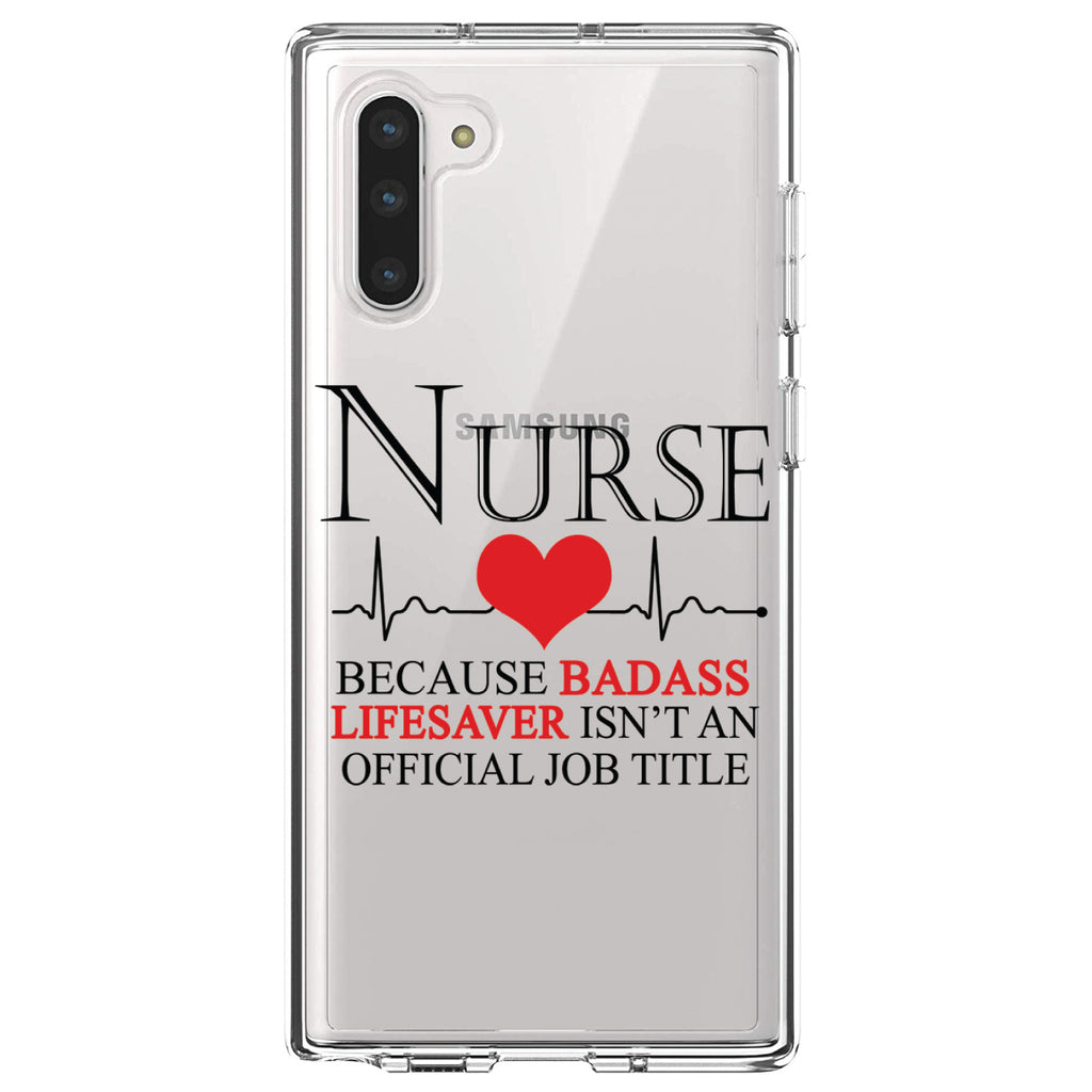 Nurse Because Badass Lifesaver Isn't Title Clear Shockproof iPhone Case, view 9