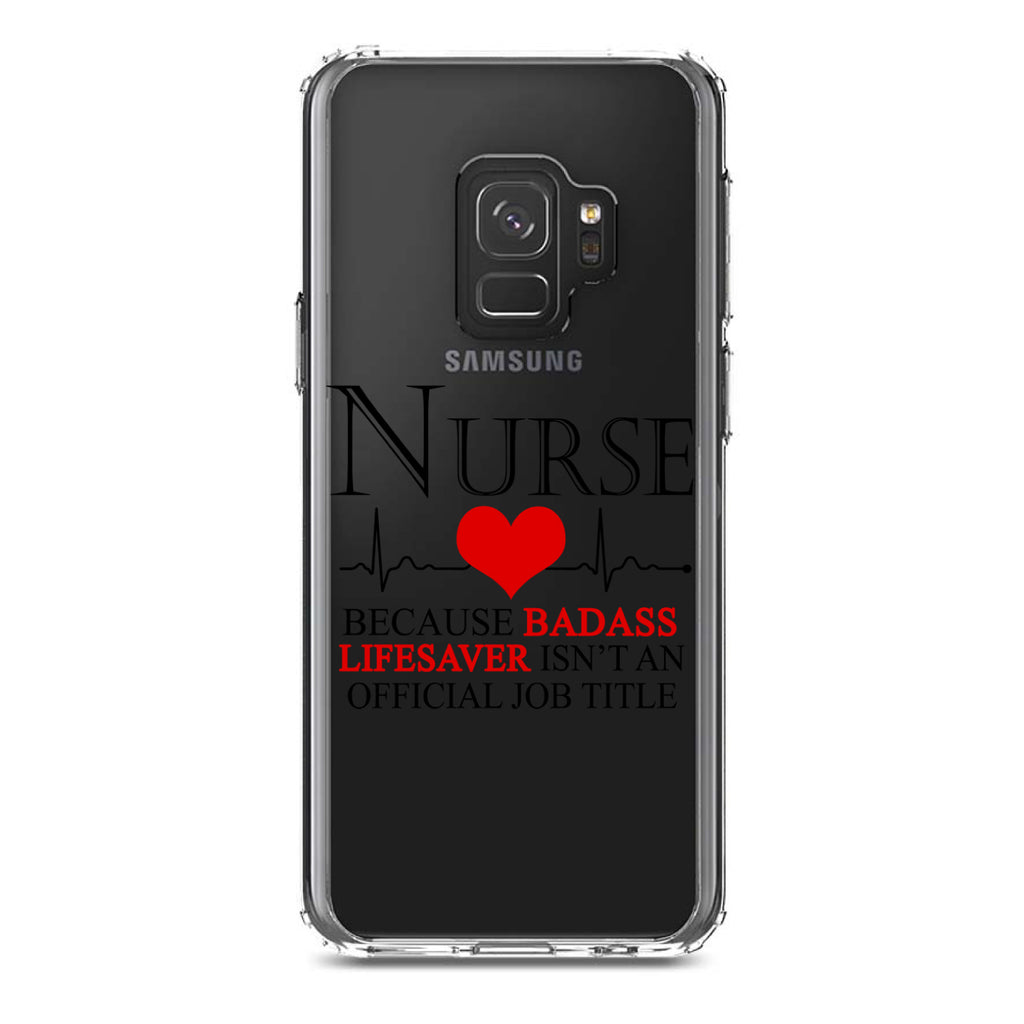 Nurse Because Badass Lifesaver Isn't Title Clear Shockproof iPhone Case, view 19
