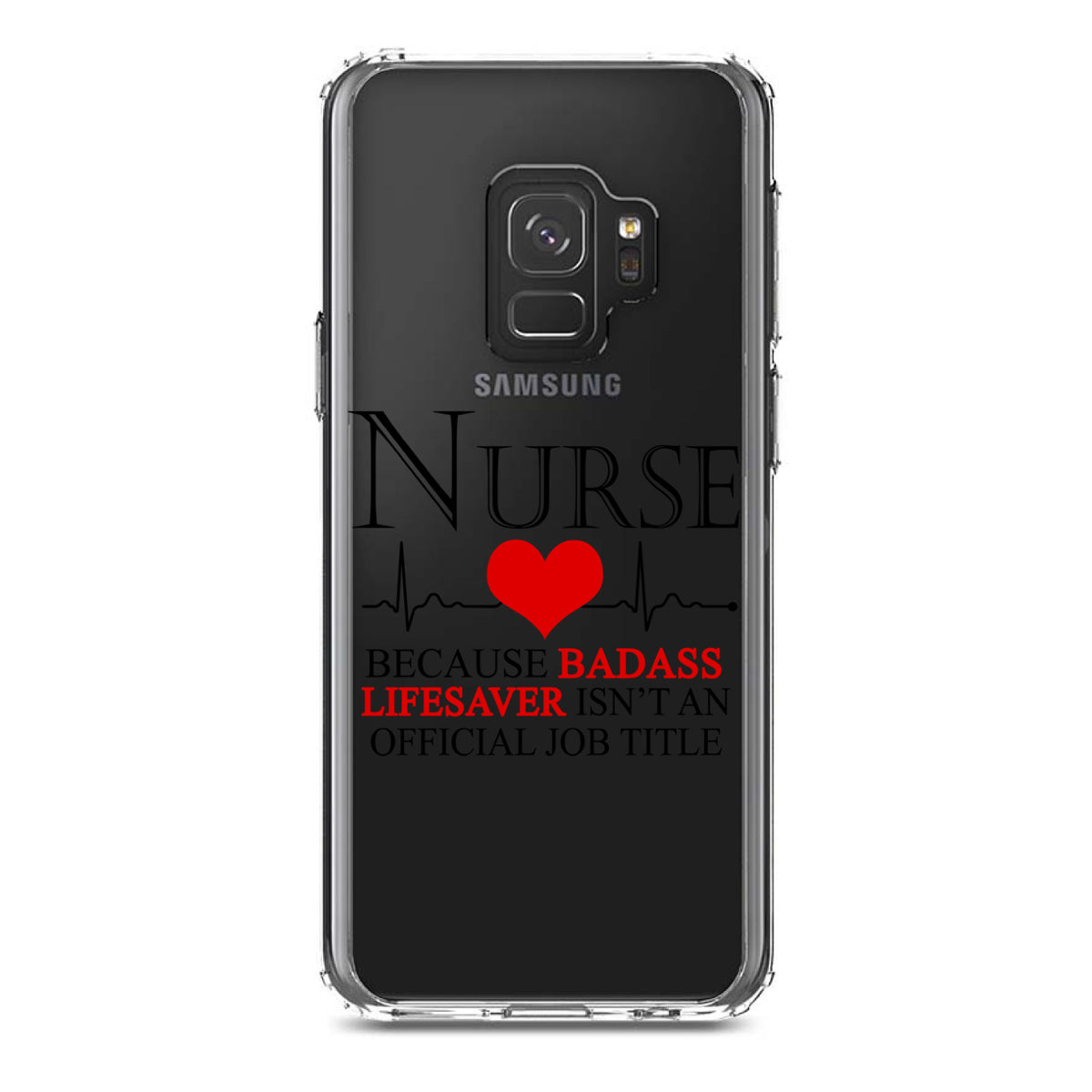 Nurse Because Badass Lifesaver Isn't Title Clear Shockproof iPhone Case, view 19