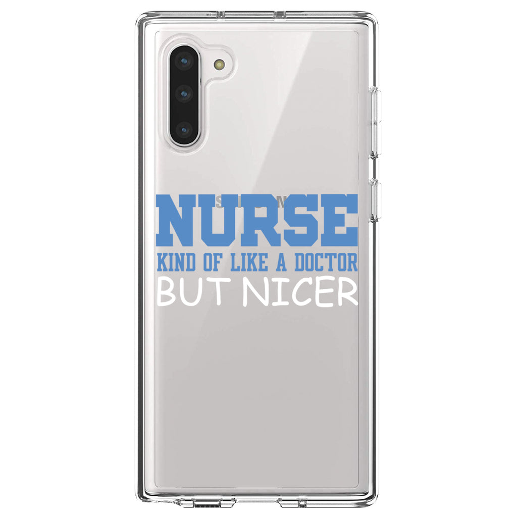 Nurse Kind of Like Doctor but Nicer Clear Shockproof iPhone Case, view 9