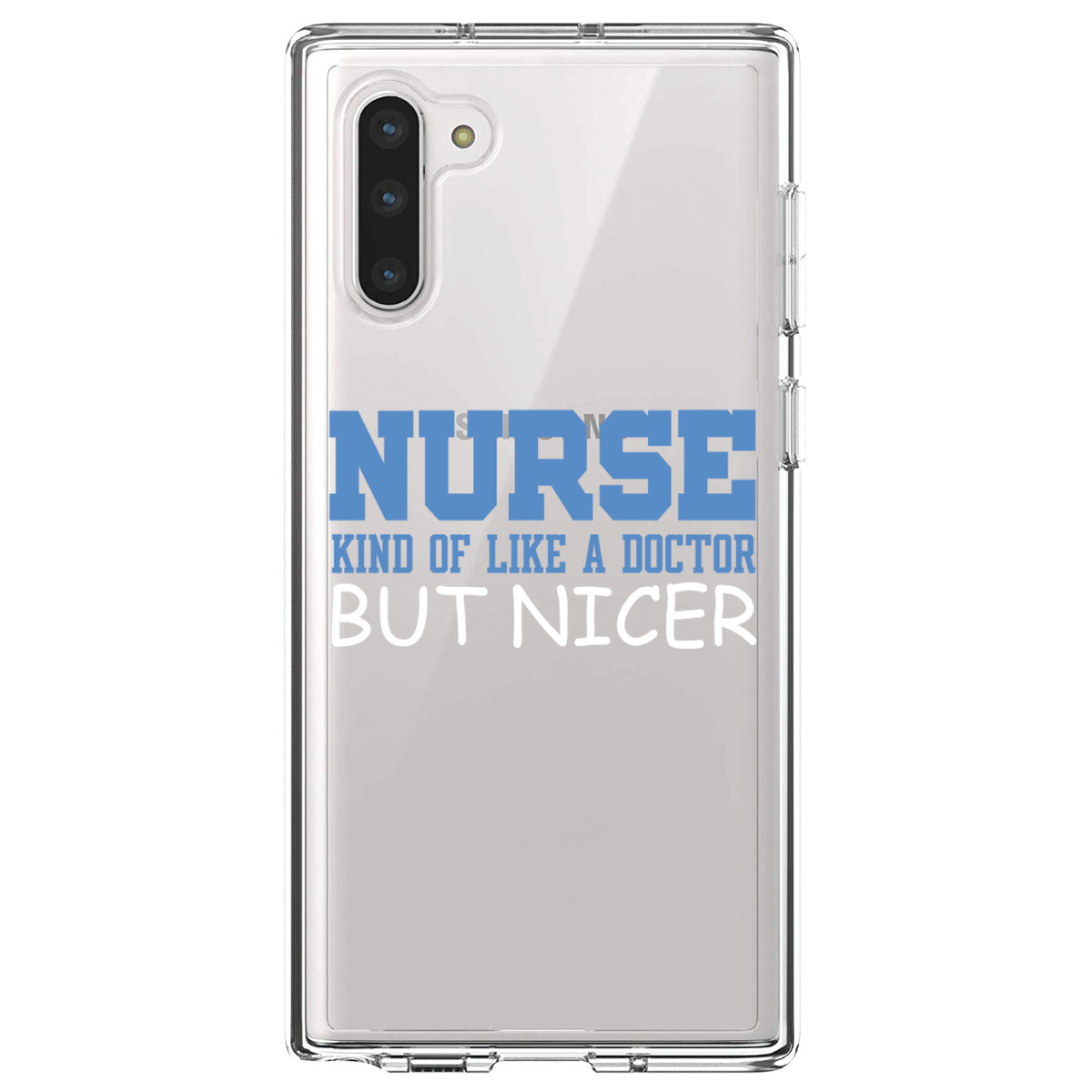 Nurse Kind of Like Doctor but Nicer Clear Shockproof iPhone Case, view 9