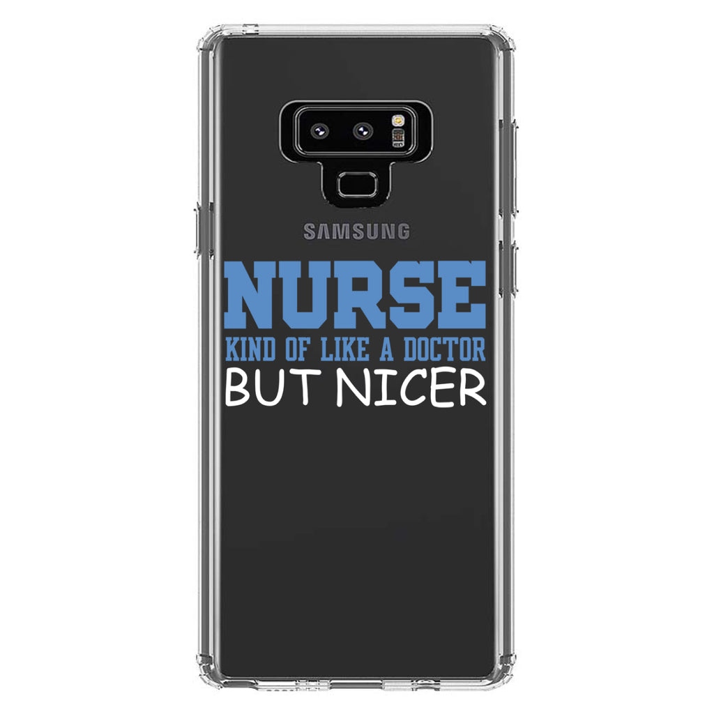 Nurse Kind of Like Doctor but Nicer Clear Shockproof iPhone Case, view 11