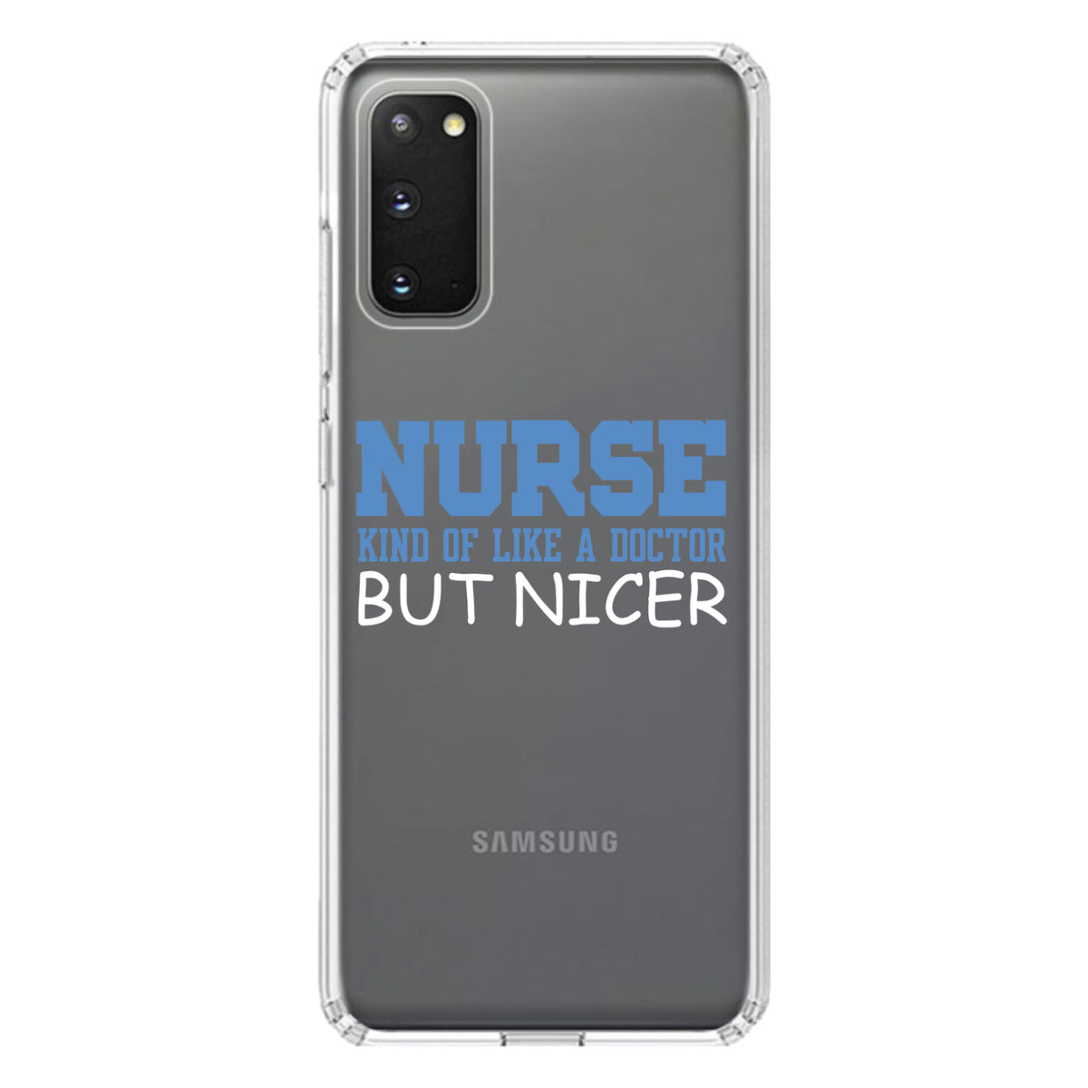 Nurse Kind of Like Doctor but Nicer Clear Shockproof iPhone Case, view 13