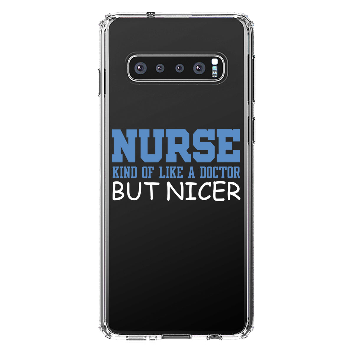 Nurse Kind of Like Doctor but Nicer Clear Shockproof iPhone Case, view 16