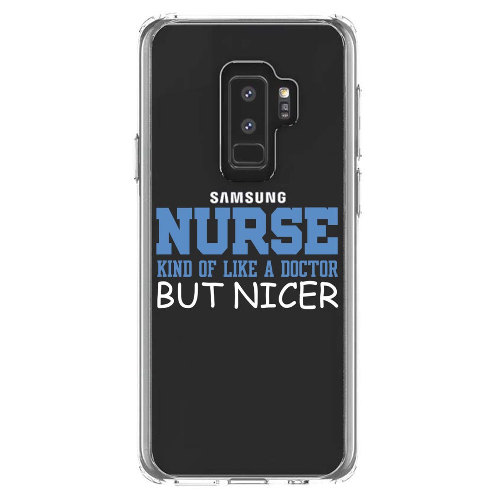 Nurse Kind of Like Doctor but Nicer Clear Shockproof iPhone Case, view 20