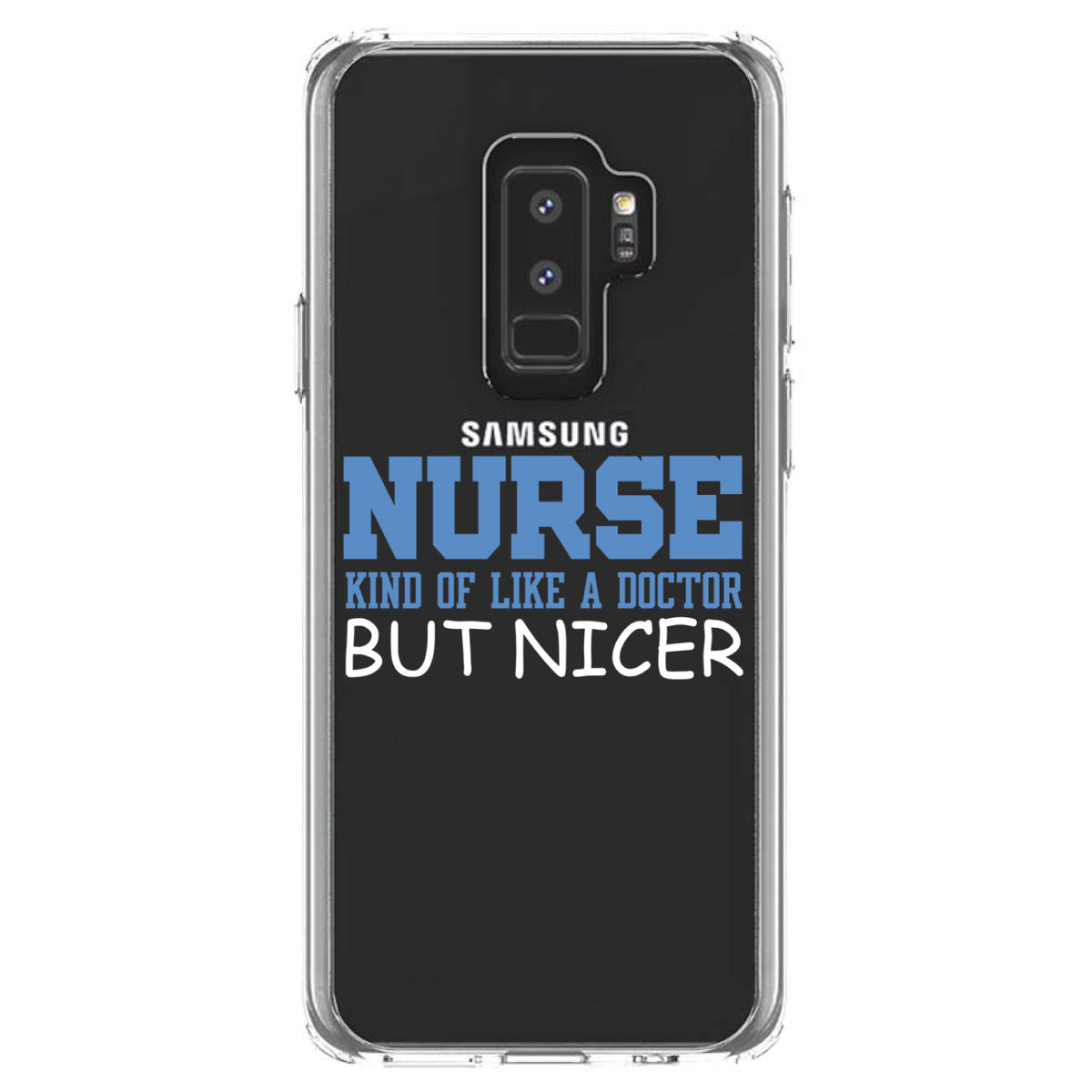 Nurse Kind of Like Doctor but Nicer Clear Shockproof iPhone Case, view 20