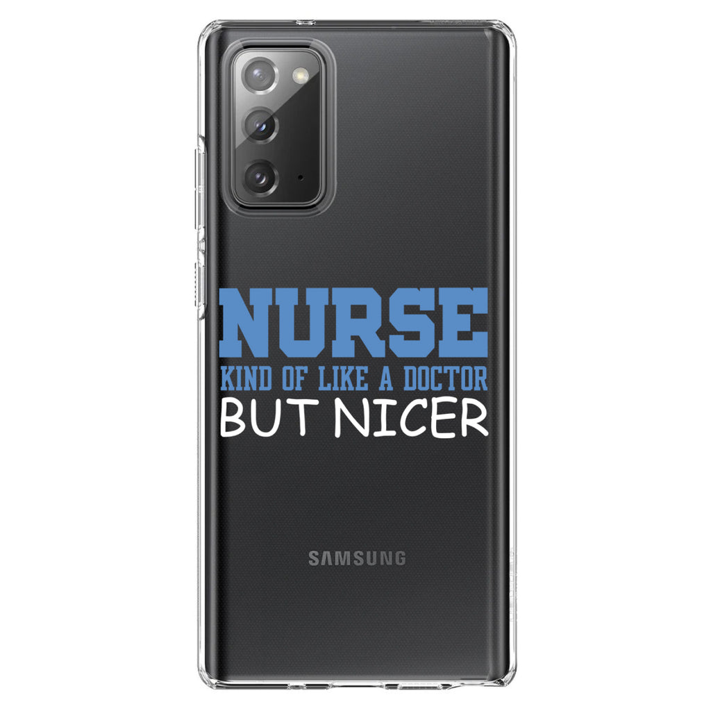 Nurse Kind of Like Doctor but Nicer Clear Shockproof iPhone Case, view 7