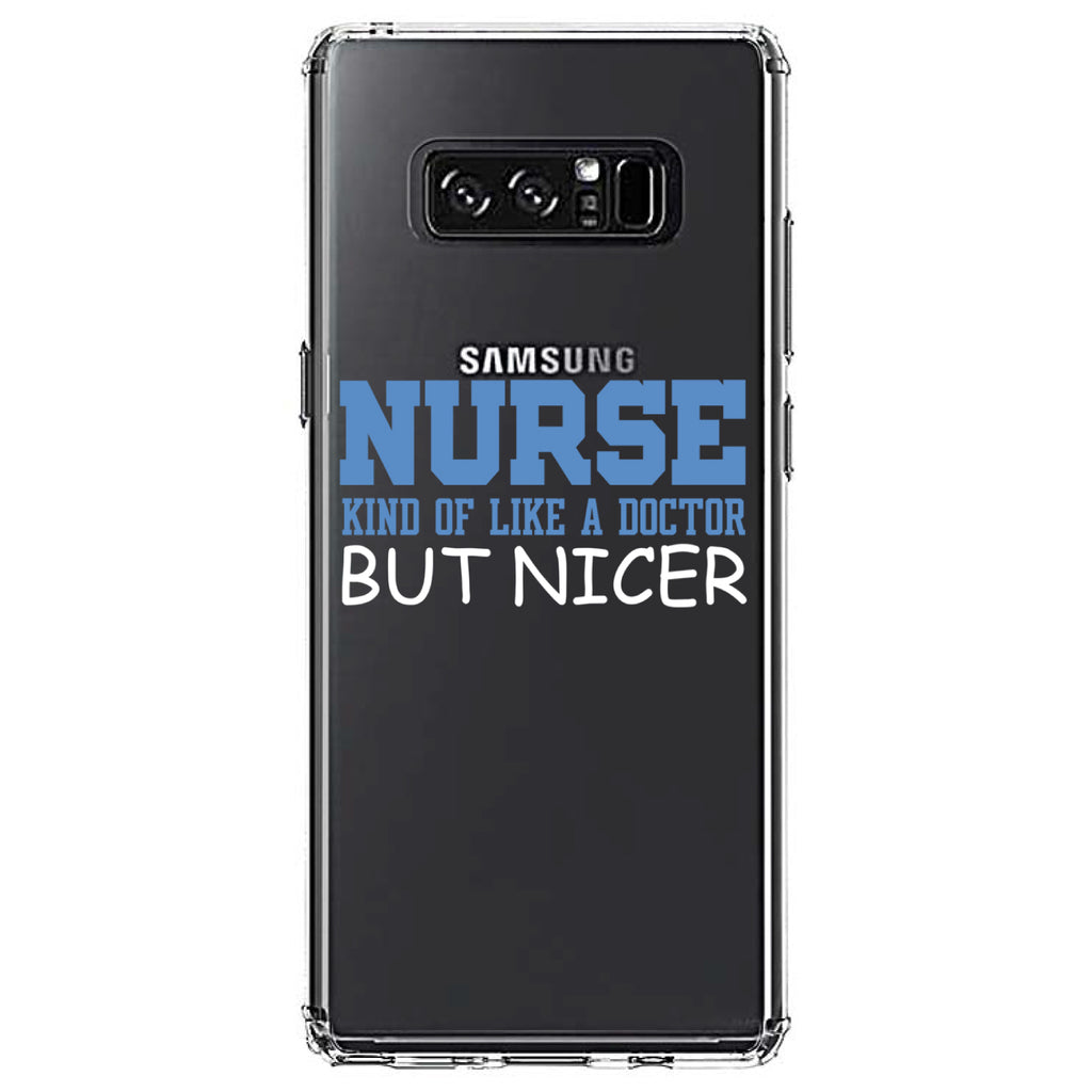 Nurse Kind of Like Doctor but Nicer Clear Shockproof iPhone Case, view 12