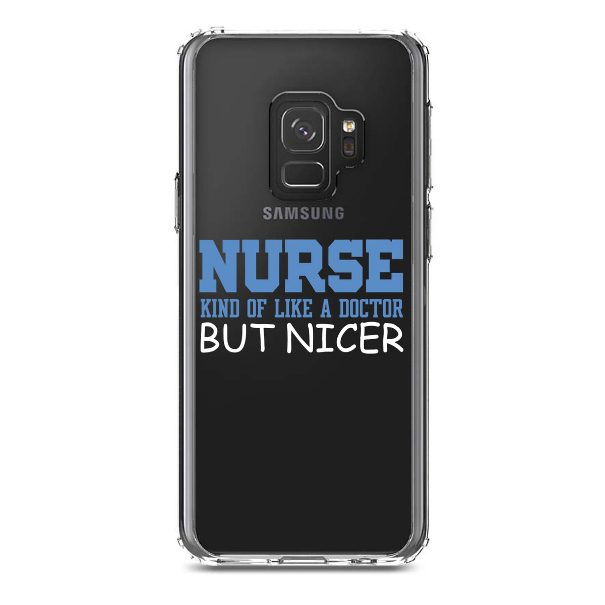 Nurse Kind of Like Doctor but Nicer Clear Shockproof iPhone Case, view 19
