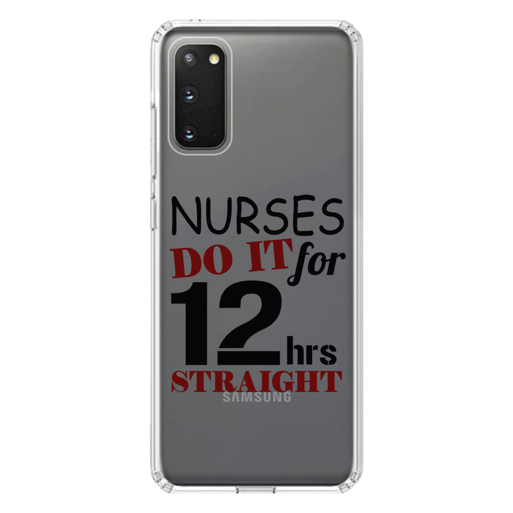 Nurses Do It For 12 Hours Straight Clear Shockproof iPhone Case, view 15