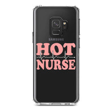 DistinctInk® Clear Shockproof Hybrid Case for Apple iPhone / Samsung Galaxy / Google Pixel - Hot Nurse