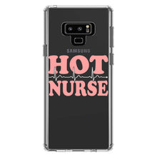 DistinctInk® Clear Shockproof Hybrid Case for Apple iPhone / Samsung Galaxy / Google Pixel - Hot Nurse