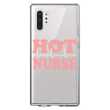 DistinctInk® Clear Shockproof Hybrid Case for Apple iPhone / Samsung Galaxy / Google Pixel - Hot Nurse