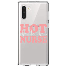 DistinctInk® Clear Shockproof Hybrid Case for Apple iPhone / Samsung Galaxy / Google Pixel - Hot Nurse