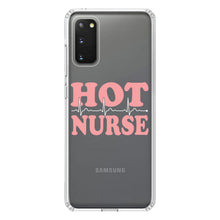 DistinctInk® Clear Shockproof Hybrid Case for Apple iPhone / Samsung Galaxy / Google Pixel - Hot Nurse