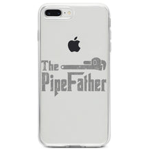 DistinctInk® Clear Shockproof Hybrid Case for Apple iPhone / Samsung Galaxy / Google Pixel - The PipeFather - Plumber