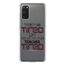 DistinctInk® Clear Shockproof Hybrid Case for Apple iPhone / Samsung Galaxy / Google Pixel - There's Not Tired Like End of Year Teacher